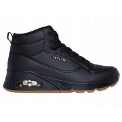 BUTY damskie SKECHERS UNO HIGH wysokie sportowe na jesień. Czarne obuwie sportowe casual damskie Skechers, na jesień, bez zapięcia, trekkingowe, Skechers Sport. Za 299.99 zł.