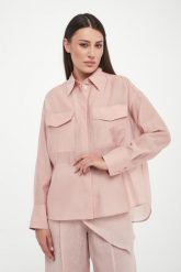 Koszula damska z jedwabiem Fate MARELLA SPORT. Koszule damskie Marella, bez wzorów, sportowe, bez kołnierzyka, bez ramiączek. Za 939.00 zł.