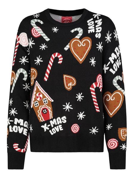 Sublevel Sweter w kolorze czarnym rozmiar: XL. Czarne swetry klasyczne damskie Sublevel, xl, bez kołnierzyka. Za 100.28 zł.