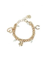 Otazu Pozłacana bransoletka z perłami syntetycznymi rozmiar: onesize. Białe bransoletki damskie Otazu, pozłacane. Za 86.99 zł.