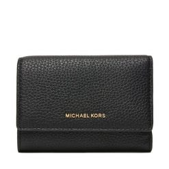 Portfel MICHAEL Michael Kors. Czarne portfele damskie MICHAEL Michael Kors, bez wzorów. Za 479.99 zł.