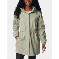 Płaszcz przeciwdeszczowy damski Columbia Splash Side II. Zielone płaszcze damskie Columbia, s, bez wzorów, bez kaptura. Za 469.99 zł.