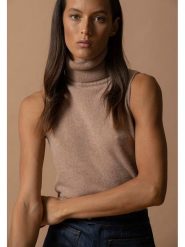 Perfect Cashmere Kaszmirowy bezrękawnik w kolorze karmelowym rozmiar: XXL. Brązowe swetry klasyczne damskie Perfect Cashmere, xxl, z kaszmiru, bez kołnierzyka. Za 199.65 zł.