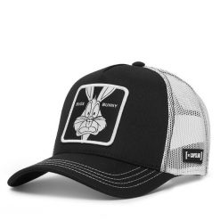 Czapka z daszkiem Capslab. Czarne czapki z daszkiem damskie CapsLab, bez wzorów. Za 149.99 zł.