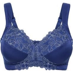 Biustonosz odciążający, bez fiszbinów bonprix kobaltowy. Niebieskie biustonosze bonprix. Za 44.99 zł.