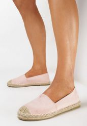Różowe Espadryle Płaskie z Plecionymi Wstawkami Xenisa. Czerwone espadryle damskie Born2be, bez wzorów, bez obcasa, na płaskiej podeszwie. Za 89.99 zł.