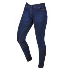 Damskie jeansy do jazdy konnej z zamszu Dublin Shona. Niebieskie jeansy damskie DUBLIN. Za 429.00 zł.