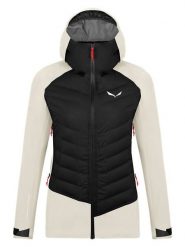 Salewa Kurtka narciarska "Sella PTX" w kolorze kremowo-czarnym rozmiar: 42. Brązowe kurtki sportowe damskie Salewa, bez wzorów, z materiału, bez kaptura. Za 900.49 zł.