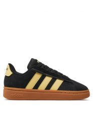 Adidas Sneakersy Grand Court Alpha 00S IH1288 Czarny. Czarne obuwie sportowe damskie Adidas, ze skóry, bez zapięcia. Za 389.99 zł.