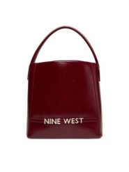 Nine West Torebka CEO-UTAH-LDA8011 Bordowy. Czerwone torebki klasyczne damskie Nine West, z materiału, bez dodatków. Za 329.99 zł.