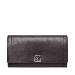 Portfel Calvin Klein. Brązowe portfele damskie Calvin Klein, bez wzorów. Za 329.99 zł.