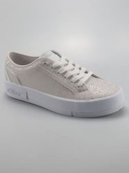 S.Oliver Sneakersy w kolorze szaro-srebrnym rozmiar: 38. Szare obuwie sportowe damskie S.Oliver, bez zapięcia. Za 144.92 zł.