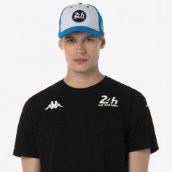 Czapka z daszkiem Kappa Indra 24H Le Mans. Białe czapki z daszkiem damskie Kappa, bez wzorów, z bawełny. Za 183.00 zł.