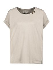 Sublevel Koszulka w kolorze kremowym rozmiar: S. Brązowe koszulki damskie Sublevel, s, bez wzorów, bez kołnierzyka, bez ramiączek. Za 52.67 zł.