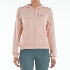 +8000 Vermax 409528-129 damska bluza z kapturem, jasnoróżowa. Brązowe bluzy damskie s, bez wzorów, z polaru, z kapturem. Za 256.90 zł.