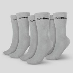 Skarpety unisex fitness 3/4 szare 3Pack. Szare skarpetki damskie GYMBEAM, bez wzorów, z bawełny. Za 34.90 zł.