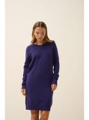 Just Cashmere Kaszmirowa sukienka "Aureline" w kolorze fioletowym rozmiar: XXL. Różowe sukienki damskie Just Cashmere, bez wzorów, z kaszmiru, bez ramiączek. Za 422.66 zł.