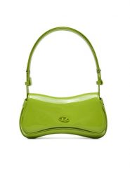 Diesel Torebka X10202 P6255 Zielony. Zielone torebki klasyczne damskie Diesel, z lakierowanej skóry, lakierowane, bez dodatków. Za 949.99 zł.