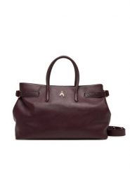 Patrizia Pepe Torebka 8B0270 L162 M536 Fioletowy. Fioletowe shopper bag Patrizia Pepe, bez wzorów, ze skóry, bez dodatków. Za 1,999.00 zł.