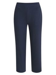 Milano Italy Spodnie w kolorze granatowym rozmiar: S. Niebieskie spodnie materiałowe damskie Milano Italy, bez wzorów, z materiału. Za 173.99 zł.