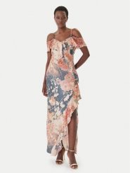 Guess Sukienka wieczorowa W6GK02 W1574 Kolorowy. Sukienki damskie Guess, z aplikacjami, z syntetyku, wizytowe, bez ramiączek. Za 794.99 zł.