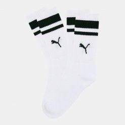 Skarpety unisex Puma CREW STRIPE 2-PACK. Białe skarpetki damskie Puma, bez wzorów. Za 48.99 zł.