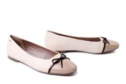 TAMARIS 1-22137-46 430 ivory comb, baleriny damskie. Brązowe balerinki damskie Tamaris, bez wzorów. Za 237.92 zł.