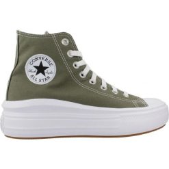Tenisówki Converse Model Chuck Taylor All Star Move Hi Kolor Zielony. Brązowe trampki damskie Converse, bez wzorów, z tkaniny, bez zapięcia. Za 398.50 zł.