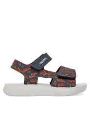 Geox Sandały B Sandal Lightfloppy B455SC 000CE C0735 Granatowy. Niebieskie sandały chłopięce Geox, ze skóry, bez zapięcia. Za 89.99 zł.