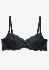 Ciemnozielony Koronkowy Biustonosz Typu Push-Up Felagia. Zielone biustonosze Renee, bez wzorów, z jeansu. Za 34.99 zł.