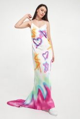 Sukienka maxi TWINSET ACTITUDE. Sukienki damskie Twinset Milano, bez wzorów, bez ramiączek. W wyprzedaży za 763.13 zł.