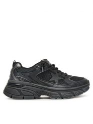Golden Goose Sneakersy Lightstar GWF00724.F00647390.90100 Czarny. Czarne obuwie sportowe damskie GOLDEN GOOSE, ze skóry, bez zapięcia. Za 2,619.00 zł.