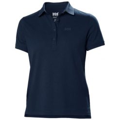 Damska koszulka polo Helly Hansen Siren. Niebieskie koszulki damskie Helly Hansen, bez wzorów, bez kołnierzyka, bez ramiączek. Za 199.99 zł.