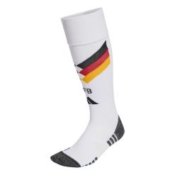 Getry domowe Niemcy 26. Białe legginsy sportowe damskie Adidas, s, bez wzorów, z bawełny, do piłki nożnej. Za 99.95 zł.