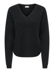 JDY Sweter "Evie" w kolorze czarnym rozmiar: XXL. Czarne swetry klasyczne damskie JDY, xxl, bez kołnierzyka. Za 109.95 zł.