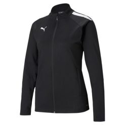 Kurtka treningowa piłkarska teamLIGA Kobiety PUMA. Białe kurtki damskie Puma, xs, bez wzorów, z materiału, z kapturem. Za 178.43 zł.