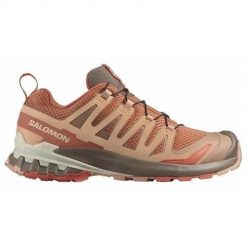 Buty trekkingowe damskie Salomon L47468200. Brązowe obuwie trekkingowe damskie Salomon, z materiału, bez zapięcia. Za 661.00 zł.