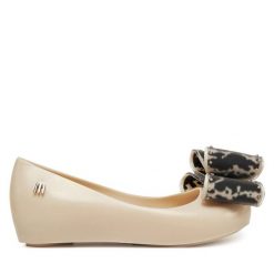 Baleriny Melissa. Brązowe baleriny dziewczęce Melissa, bez wzorów, bez obcasa, bez zapięcia. Za 209.99 zł.