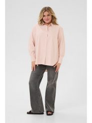 KAFFE curve Koszula w kolorze jasnoróżowym rozmiar: 52. Różowe koszule damskie KAFFE curve, bez wzorów, bez kołnierzyka, bez ramiączek. Za 152.99 zł.
