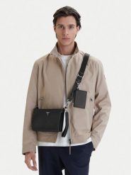 Guess Saszetka HMMISA P6157 Czarny. Czarne torebki klasyczne damskie Guess, ze skóry, bez dodatków. Za 297.99 zł.