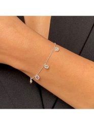 Les Petites Précieuses Srebrna bransoletka z elementem ozdobnym rozmiar: onesize. Szare bransoletki damskie Les Petites Précieuses, srebrne. Za 175.45 zł.