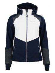 Peak Mountain Kurtka softshellowa "Ametis" w kolorze granatowo-białym rozmiar: S. Białe kurtki sportowe damskie Peak Mountain, s, bez wzorów, bez kaptura. Za 304.99 zł.