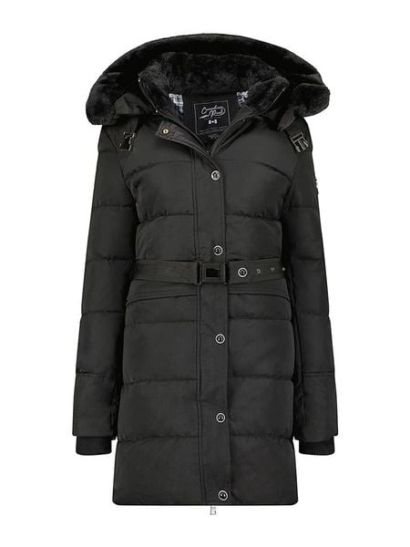 Canadian Peak Płaszcz zimowy "Bettineak" w kolorze czarnym rozmiar: 3XL. Czarne płaszcze damskie Canadian Peak, na zimę, xl, z aplikacjami, bez kaptura. Za 347.81 zł.