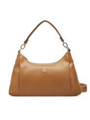 Tommy Hilfiger Torebka Th Essential Shoulder Bag AW0AW18373 Brązowy. Brązowe torebki klasyczne damskie Tommy Hilfiger, ze skóry, bez dodatków. Za 529.99 zł.