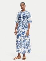 Iconique Sukienka koszulowa Emma IC26-038 Niebieski Regular Fit. Niebieskie sukienki damskie Iconique, bez wzorów, z wiskozy, bez ramiączek. Za 489.99 zł.