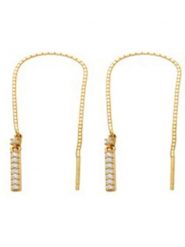 OR ÉCLAT Złote kolczyki "Jolies pendantes" z cyrkoniami rozmiar: onesize. Żółte kolczyki damskie Or Éclat, z cyrkonią, złote. Za 652.99 zł.
