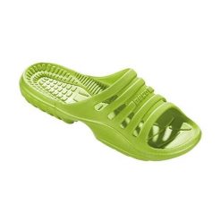 Klapki damskie Beco, limonkowe. Zielone klapki damskie 47 Brand, bez wzorów, z materiału, bez obcasa, bez zapięcia. Za 192.99 zł.
