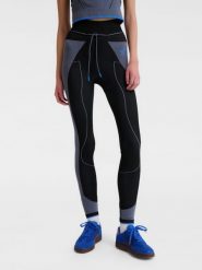 Damskie legginsy bezszwowe Hummel. Czarne legginsy sportowe damskie Hummel, l, bez wzorów, z materiału, z podwyższonym stanem, na fitness i siłownię. Za 168.65 zł.