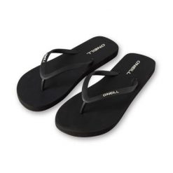 ONeill Japonki O'Neill Profile Small Logo Sandals 92800614895 czarne. Czarne klapki damskie bez wzorów, bez obcasa, bez zapięcia. Za 178.75 zł.