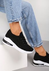 Czarne Buty Sportowe Philone. Czarne obuwie sportowe casual damskie Renee, z jeansu, do biegania. Za 39.99 zł.